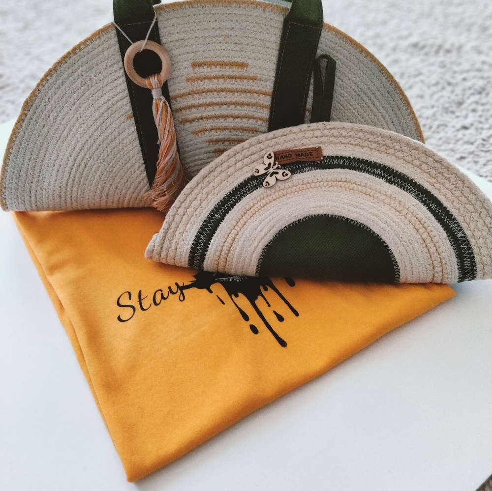 Handmade clutches and tshirts
